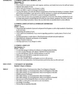 free catering assistant resume samples  velvet jobs kitchen assistant job description template pdf