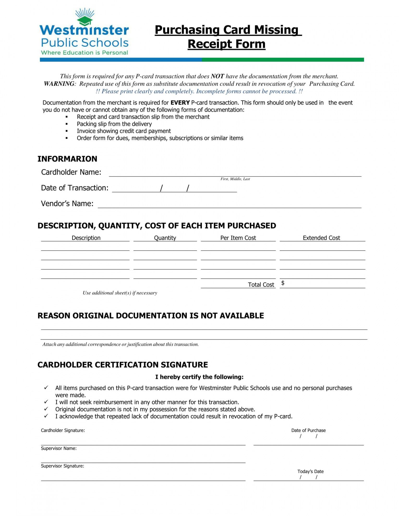 Real Estate Purchase Deposit Receipt Template