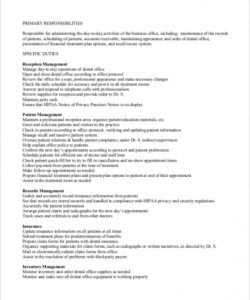free free 11 sample receptionist job descriptions in ms word  pdf medical office receptionist job description template doc