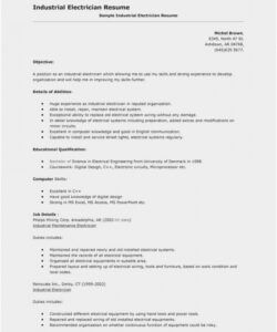 free free 54 electrician resume example  download template journeyman electrician job description template