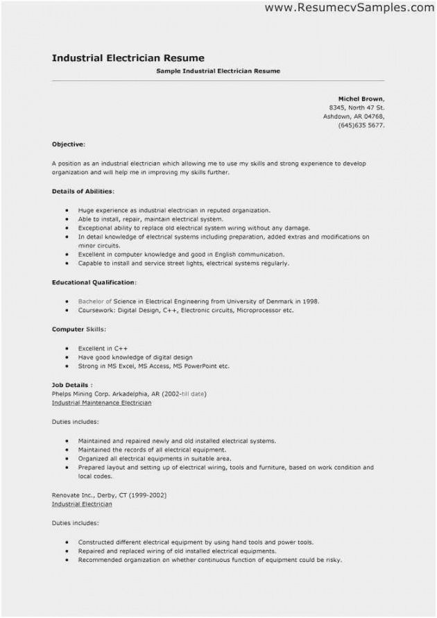 Free Free 54 Electrician Resume Example Download Template Journeyman   Free Free 54 Electrician Resume Example Download Template Journeyman Electrician Job Description Template 