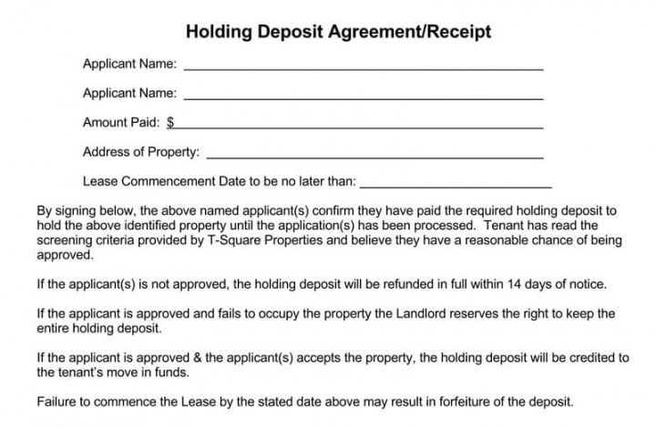 free free rent deposit receipt template  receipt template receipt for lease security deposit template