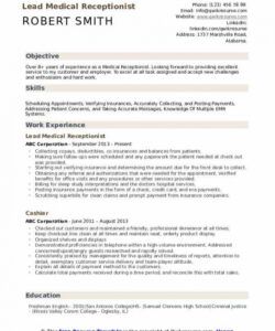 free medical receptionist resume samples  qwikresume medical office receptionist job description template doc
