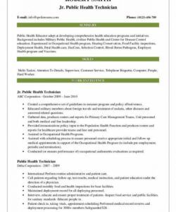 free public health technician resume samples  qwikresume community health worker job description template pdf