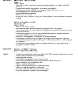 free receptionist resume sample medical office receptionist job description template pdf