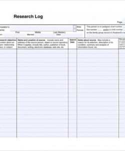 printable 9 research log templates to download  sample templates genealogy research checklist template examples