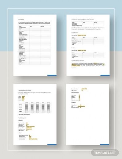printable checklist trade show template  word doc  google docs guaranteed analysis template doc