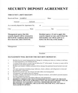 printable free 11 sample deposit agreement forms in pdf holding deposit for rental property template example
