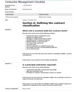 printable free contractor management checklist free and editable construction project management checklist template samples