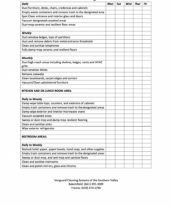 printable office cleaning checklist template printable pdf download business cleaning cleaners checklist template excel