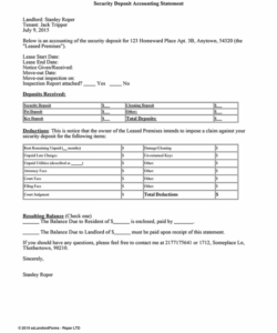 printable pdfdocprintablefreesecuritydepositreceipttemplate receipt for lease security deposit template excel