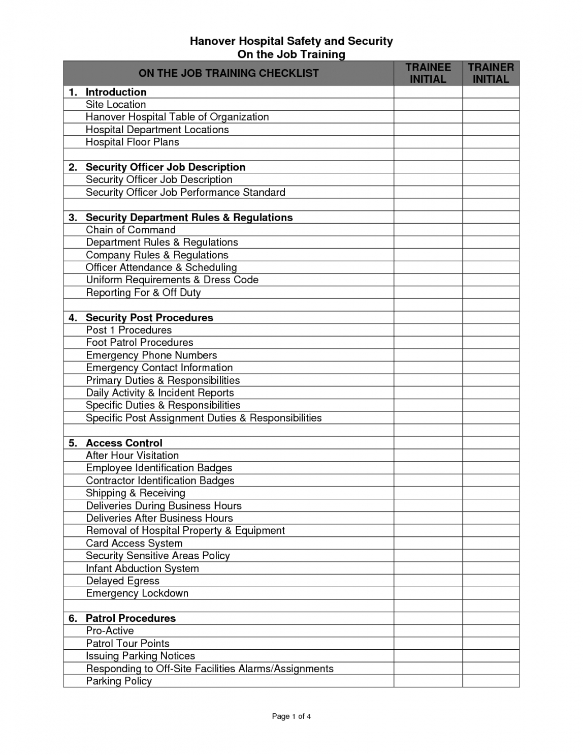 printable training checklist templates  word excel fomats lifting equipment inspection checklist template excel