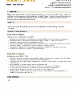 real time analyst resume samples  qwikresume technical business analyst job description template and sample