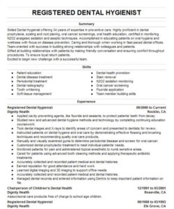 Dental Hygienist Job Description Template