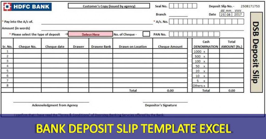 sample bank deposit slip template excel 10 free template keybank deposit slip template
