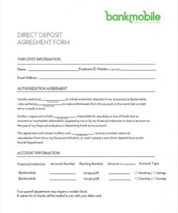 sample free 12 direct deposit form samples in pdf  excel  ms word asking for deposit template excel