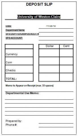 sample printable free deposit slip template and examples for bank keybank deposit slip template word