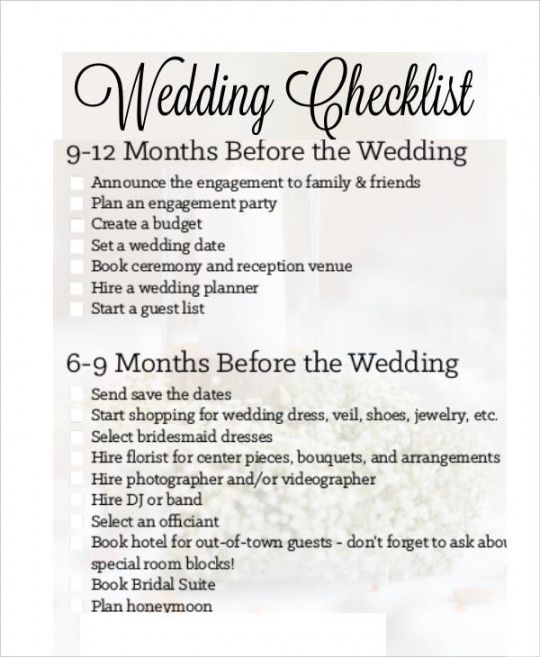 simple wedding checklist  27 free word pdf documents wedding planning checklist template examples