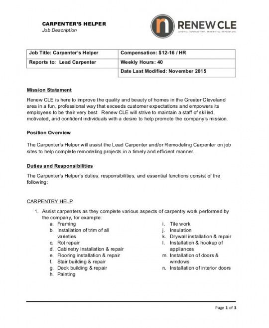 example of job description  job description template  google search seek job description template and sample