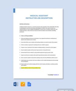 free free nurse job description word templates 42 download  template healthcare job description template pdf