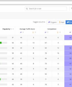 keyword research competitive analysis &amp;amp; website ranking regarding best competitor analysis template