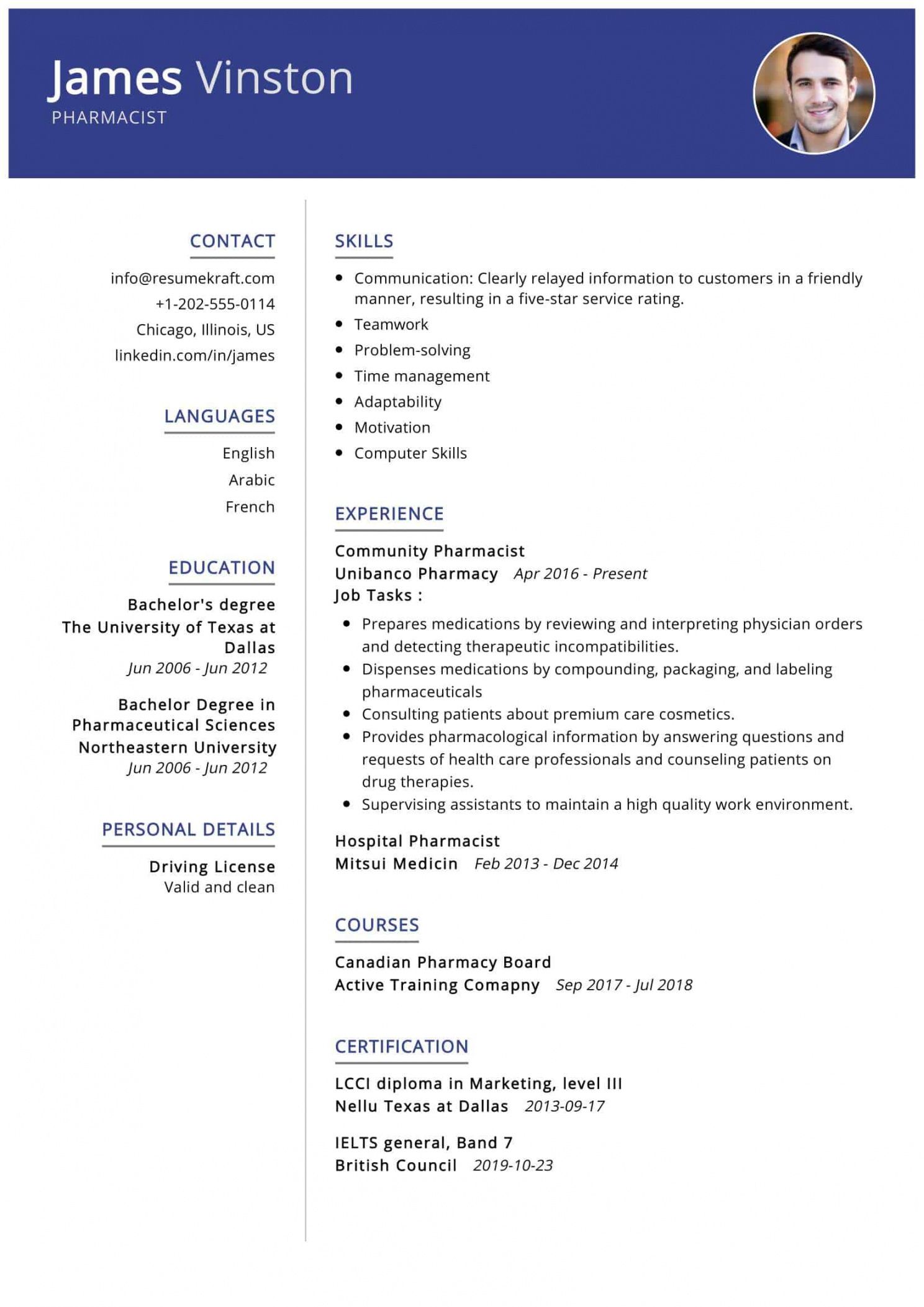 5 pharmacist resume examples template for august 2021 ᐅ the poetry standard job description template doc