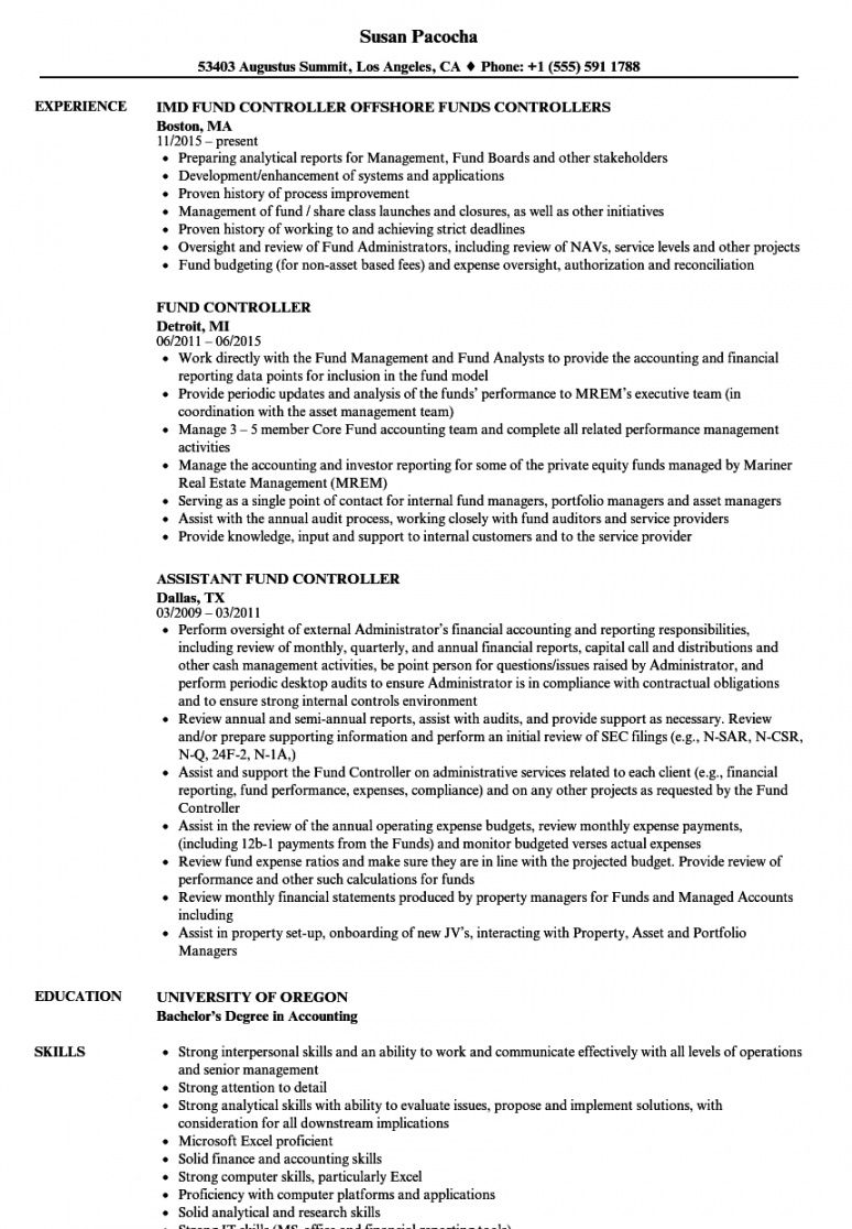 assistant controller job description sample  hq printable documents cfo job description template