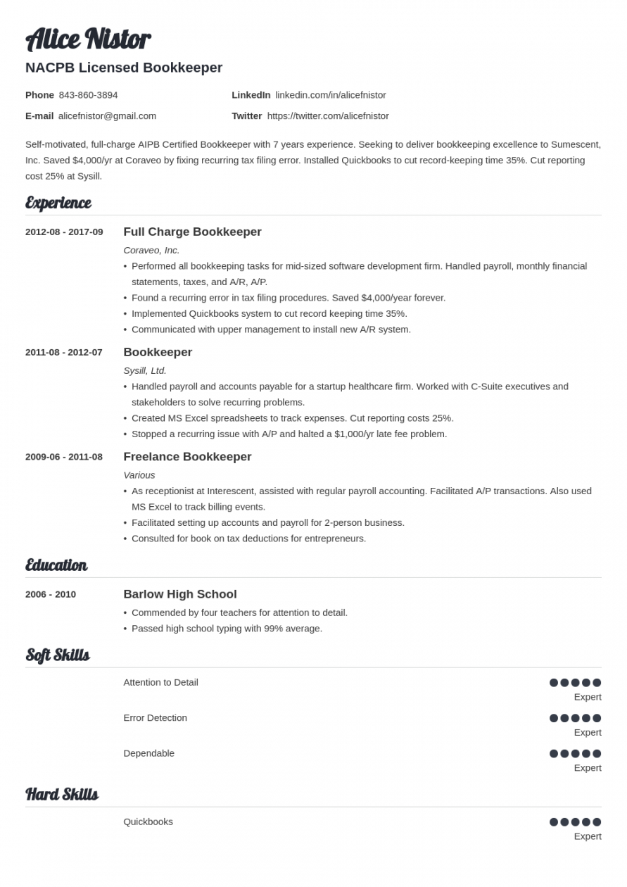 bookkeeper resume sample [bookkeeping job description] bookkeeping job description template and sample