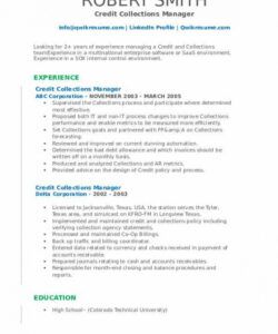 credit collections manager resume samples  qwikresume credit manager job description template and sample