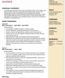 dog bather resume samples  qwikresume dog groomer job description template