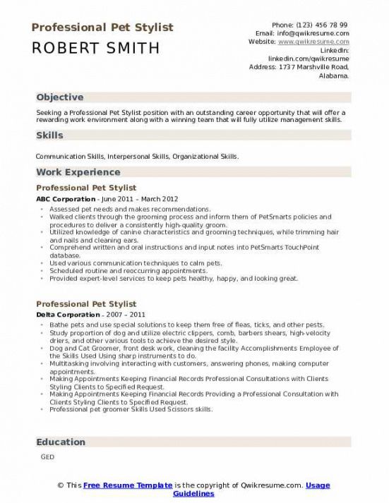 free 19 petsmart resume sample  free resume templates for 2021 dog groomer job description template and sample
