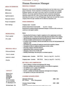 free 21 best hr resume templates for freshers &amp;amp; experienced shrm job description template doc