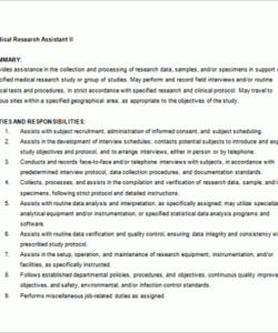 free 9 medical assistant job description templates  free sample example nursery assistant job description template pdf