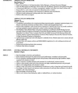free bitumen plant operator resume july 2021 plant manager job description template pdf