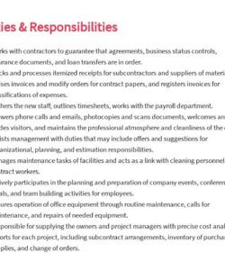 free construction office manager job ad and description template in google construction job description template and sample