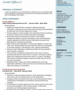 free credit officer resume samples  qwikresume credit manager job description template pdf