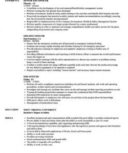 free ehs officer resume samples velvet jobs safety officer job description official job description template and sample