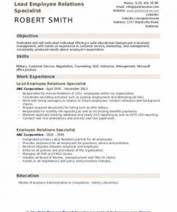free employee relations specialist resume samples  qwikresume ada compliant job description template doc