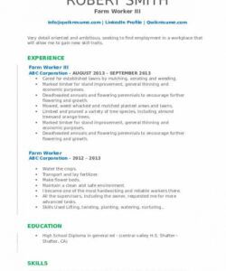 free farm worker resume samples  qwikresume general labor job description template and sample