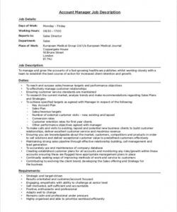 free free 9 sample manager job description templates in pdf  ms word manager job description template and sample