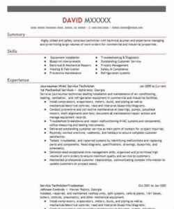 free residential hvac service technician resume example mathews air comfort service technician job description template