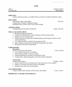 free resume for cna examples  best resume ideas cna job description template and sample