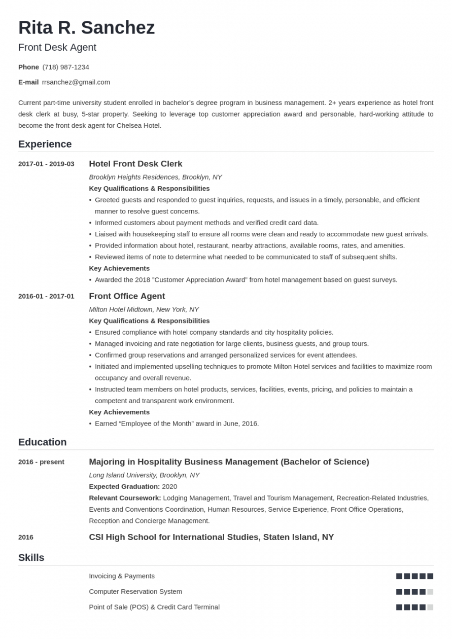 front desk job description for resume  receptionist objective on front desk job description template pdf