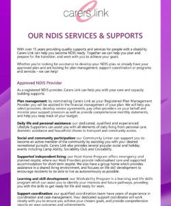ndis services  carers link ⋆ disability support queensland dsq support worker job description template doc