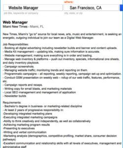 the new silicon valley website manager job description wordpress developer job description template pdf