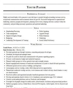 youth pastor resume example upper room baptist church  grandview missouri ministry job description template pdf