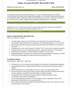 accounts payable receivable clerk resume samples  qwikresume accounts receivable job description template doc