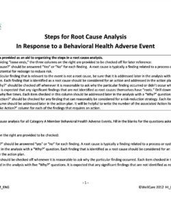 free 40 effective root cause analysis templates forms &amp;amp; examples root cause failure analysis template example