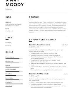 free babysitter resume example &amp;amp; writing guide  12 samples  pdf  2019 babysitting job description template doc