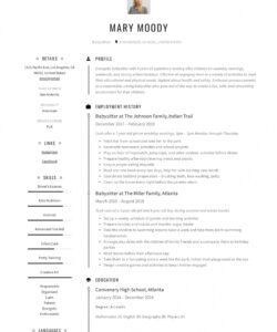 free babysitter resume example &amp;amp; writing guide  12 samples  pdf  2019 babysitting job description template pdf